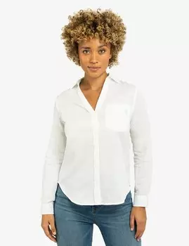 Рубашка женская U.S. Polo Assn. Linen, белый