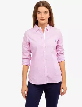 Рубашка женская U.S. Polo Assn. Poplin, розовый