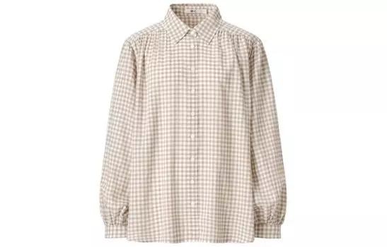 Рубашка женская Uniqlo, бежевый