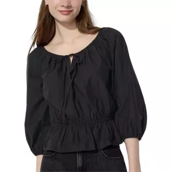 Рубашка женская Uniqlo, черный