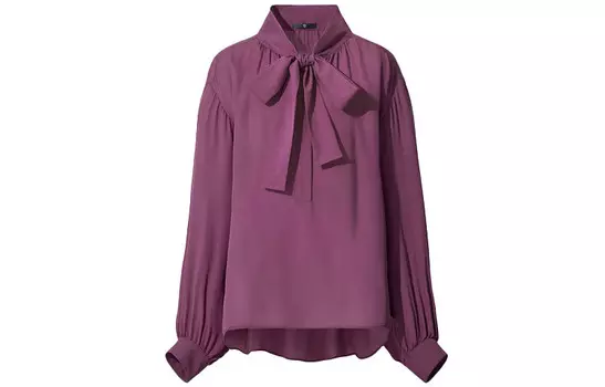 Рубашка женская Uniqlo, фиолетовый