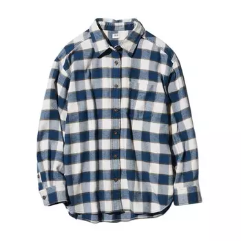 Рубашка женская Uniqlo, морской синий