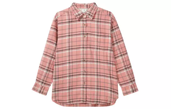 Рубашка женская Uniqlo, розовый