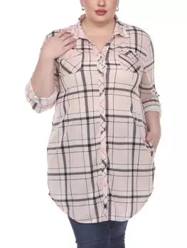 Рубашка женская White Mark, розовый