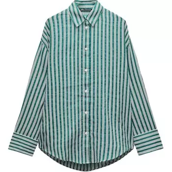 Рубашка женская зеленая Zara