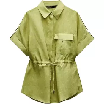 Рубашка женская зеленая Zara