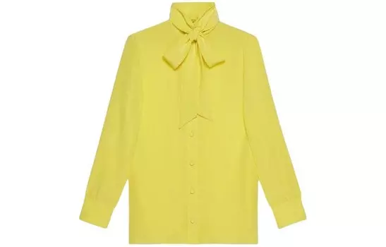 Рубашка женская желтая Gucci