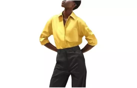Рубашка женская желтая Hermes