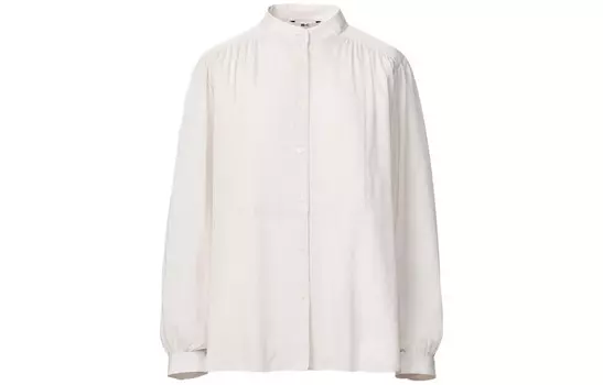 Рубашка женской коллекции X Clare Waight Keller Co-branded, белая Uniqlo