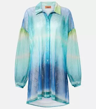 Рубашка Zig Zag Missoni, Blue and green gradient