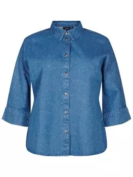 Рубашка Zizzi Blouse ELOVA, синий