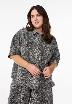 Рубашка Zizzi, коричневый