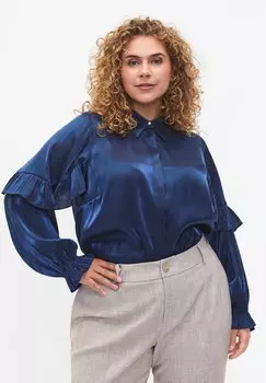 Рубашка Zizzi MIT RSCHEN, цвет titan