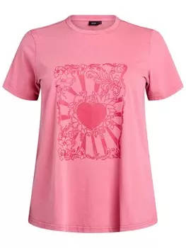 Рубашка Zizzi Vave, цвет Pink/Rose