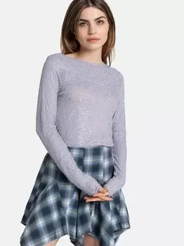 Рубашка золотая лихорадка с длинным рукавом Free People, сиреневый