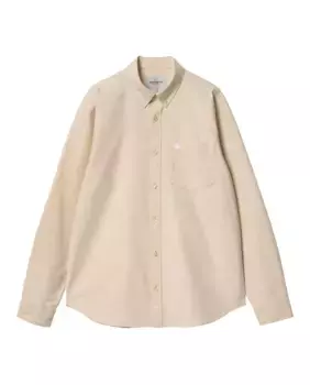 Рубашки, блузки и топы Рубашка L/S с логотипом C Carhartt WIP, бежевый