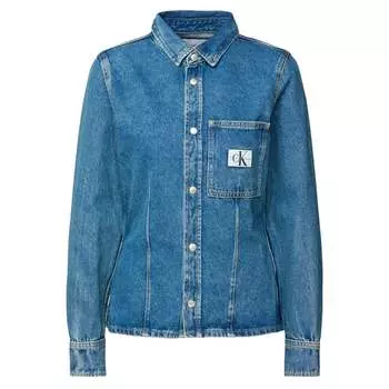 Рубашки ck Jeans из денима с вытачками Calvin Klein Jeans, синий