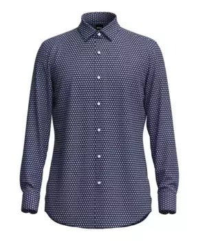 Рубашки мужские Hugo Boss, синий