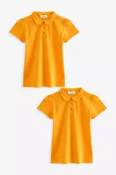 Рубашки поло для девочек, 2 шт в упаковке Clarks, желтый