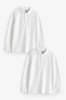 Рубашки поло для мальчиков, 100% хлопок, 2 шт в упаковке Clarks, белый