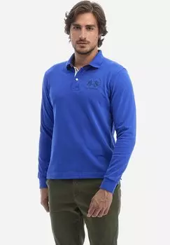 Рубашки поло Long-Sleeved Polo Shirt La Martina, цвет trkisches meer