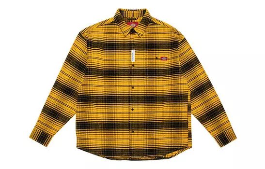 Рубашки унисекс Dickies, Черный+Желтый