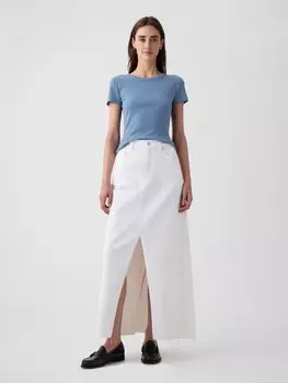 Рубчатая футболка Gap, синий