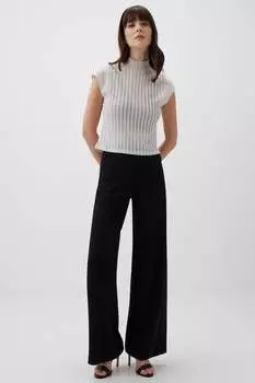 Рубчатая футболка с низким воротником Jimmy Key, белый