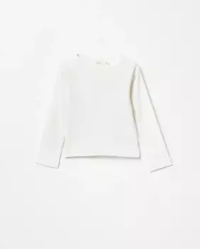 Рубчатая футболка Sfera, белый