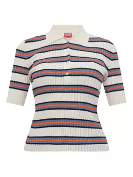 Рубчатая полосатая рубашка-поло Kenzo