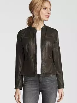 Рубиновая кожаная куртка 7 Eleven, зеленый