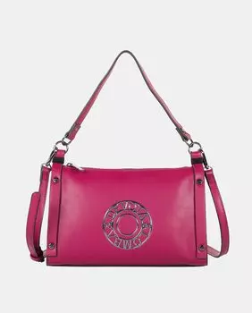 Рубиновая сумка через плечо Badge на молнии Devota & Lomba, красный