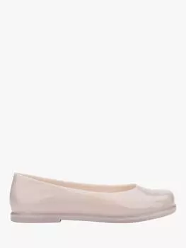 Рубиновые лакированные балетные туфли-лодочки Melissa, цвет Milky Beige