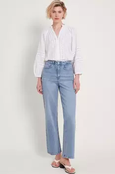 Рубиновые широкие джинсы Monsoon, синий