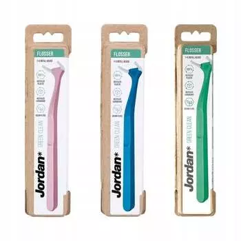 Ручка для экологической зубной нити Jordan, Green Clean Flosser