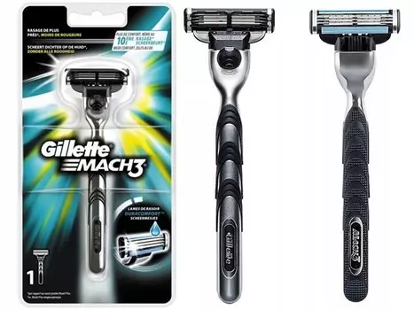 РУЧКА ДЛЯ БРИТЬЯ GILLETTE MACH3 + ЛЕЗВИЕ