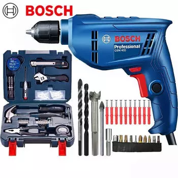 Ручная электрическая дрель Bosch, бытовая самоблокирующаяся головка, электрическая отвертка, набор инструментов, набор инструментов с электрической передачей