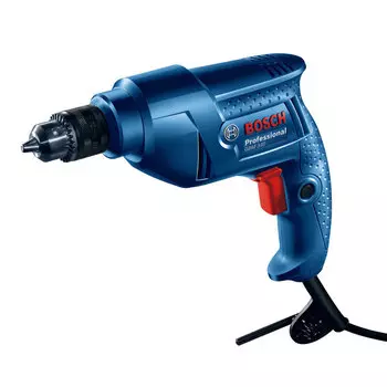 Ручная электрическая дрель Bosch GBM 340, электродрель, электроинструмент + комбинированный комплект угловой шлифовальной машины и отрезного станка GWS 670
