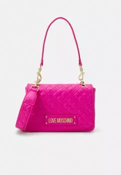 Ручная сумка Quilted Bag Love Moschino, цвет fuxia