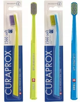 Ручная зубная щетка CURAPROX CS 1560 Soft Eco Pack 2 шт