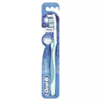 Ручная зубная щетка Oral-B 3D White, средняя