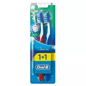 Ручная зубная щетка Oral-B Advantage 3Dwhite, средняя, размер 40