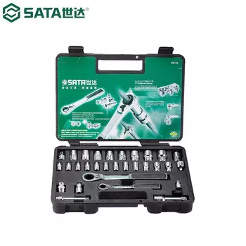 Ручной инструмент Shida 12-угольная сверхпрочная головка/6-угольная проникающая головка 09132 30 шт. 13x20 мм, проникающая SATA