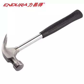 Ручной молоток-гвоздодер со стальной ручкой ENDURA, 8 унций, 227 г E7131, 1 шт.