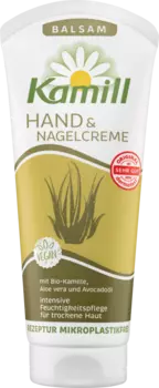 Ручной усилитель Крем-бальзам для ногтей с органической ромашкой алоэ вера и ампулой. Масло авокадо 100 мл. Kamill
