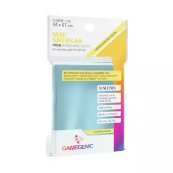 Рукава Prime — Mini American 44 x 67 мм (10 упаковок по 50 шт.), Prime Board Game Sleeves (GameGenic)