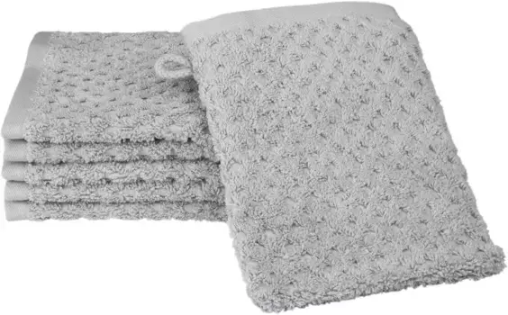 Рукавица для мытья ROSS "Гармония" (6 шт., 6 рукавиц), 100% хлопок 16х22 см (6 шт.), цвет kiesel