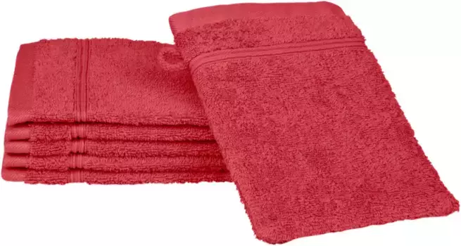 Рукавица для мытья ROSS "Рубин", (упаковка, 6 шт., 6 рукавиц), 100% хлопок 16х22 см, цвет Malve