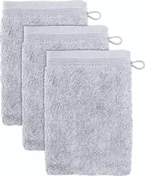 Рукавицы для мытья Mve "Superwuschel", (3 шт.), в ярких цветах 15х20 см (3 шт.), цвет silver