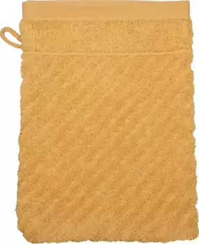 Рукавицы для мытья ROSS "Smart", (6 шт.), однотонная рубчик с велюровой этикеткой 16х21 см (6 шт.), цвет aprikose